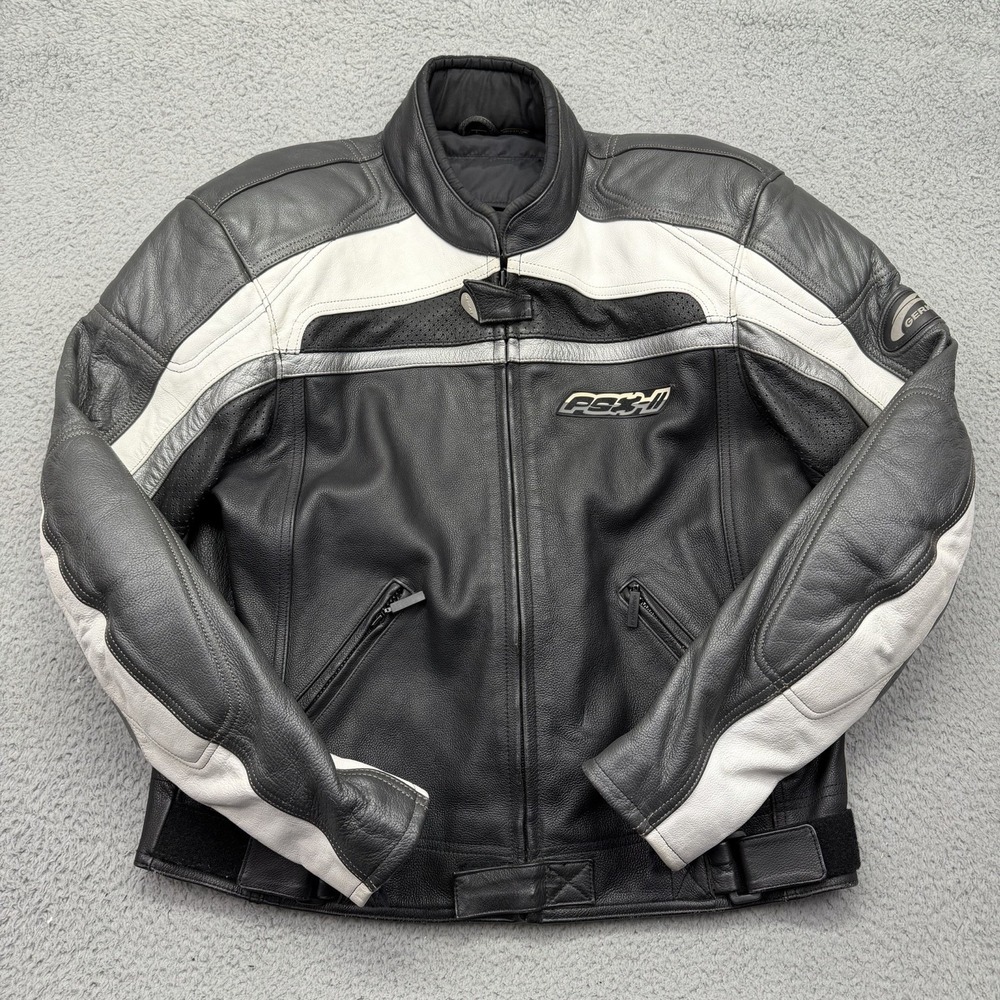 Hein Gericke PSX-II Mens Large Padded Performance Leather Motorcycle Jacket